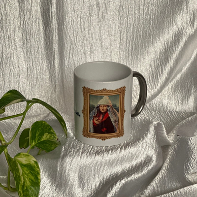 ماگ بزرگ دسته طلایی و نقره‌ای