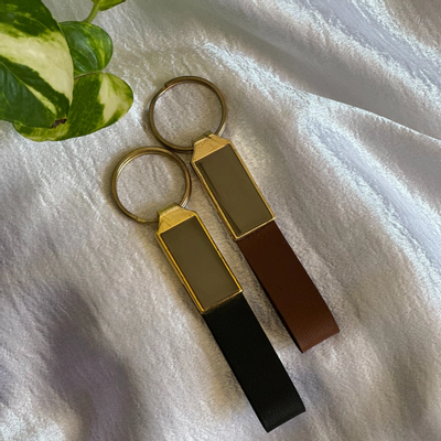 جاکلیدی چرم و فلز بزرگ