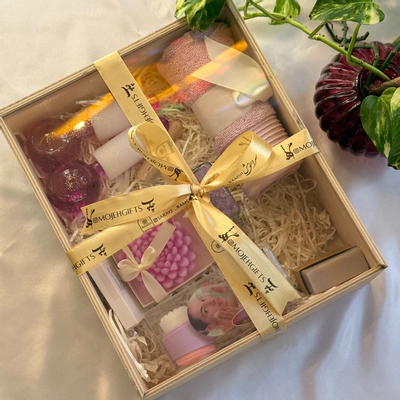 باکس چوبی دخترانه بنفش