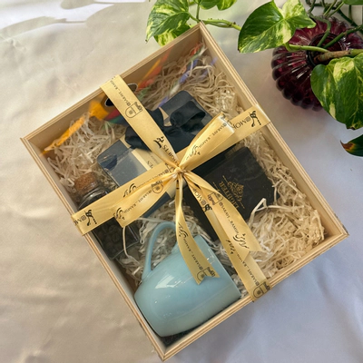 باکس چوبی دخترانه آبی