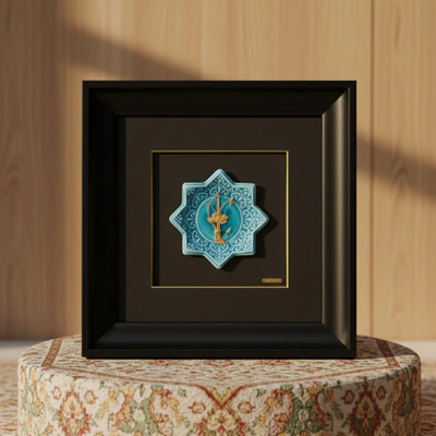 تابلو گل ارکیده طلای 24 عیار