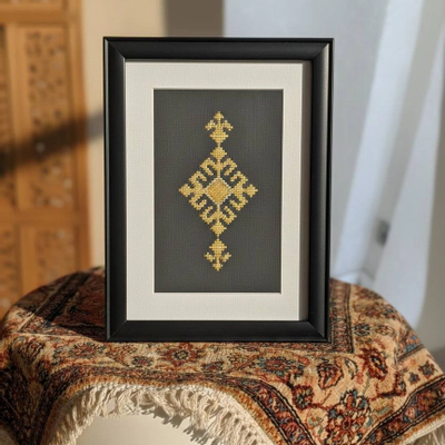 تابلو سوزندوزی طلای 24 عیار