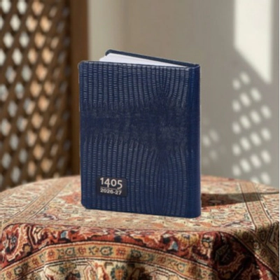 سر رسید چرم طرح ماری سرمه ای کد P12